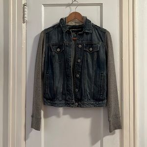 Express Fall Jean Jacket Hoodie